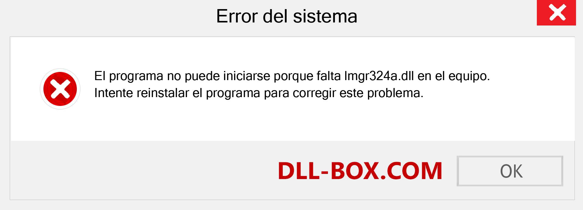 ¿Falta el archivo lmgr324a.dll ?. Descargar para Windows 7, 8, 10 - Corregir lmgr324a dll Missing Error en Windows, fotos, imágenes