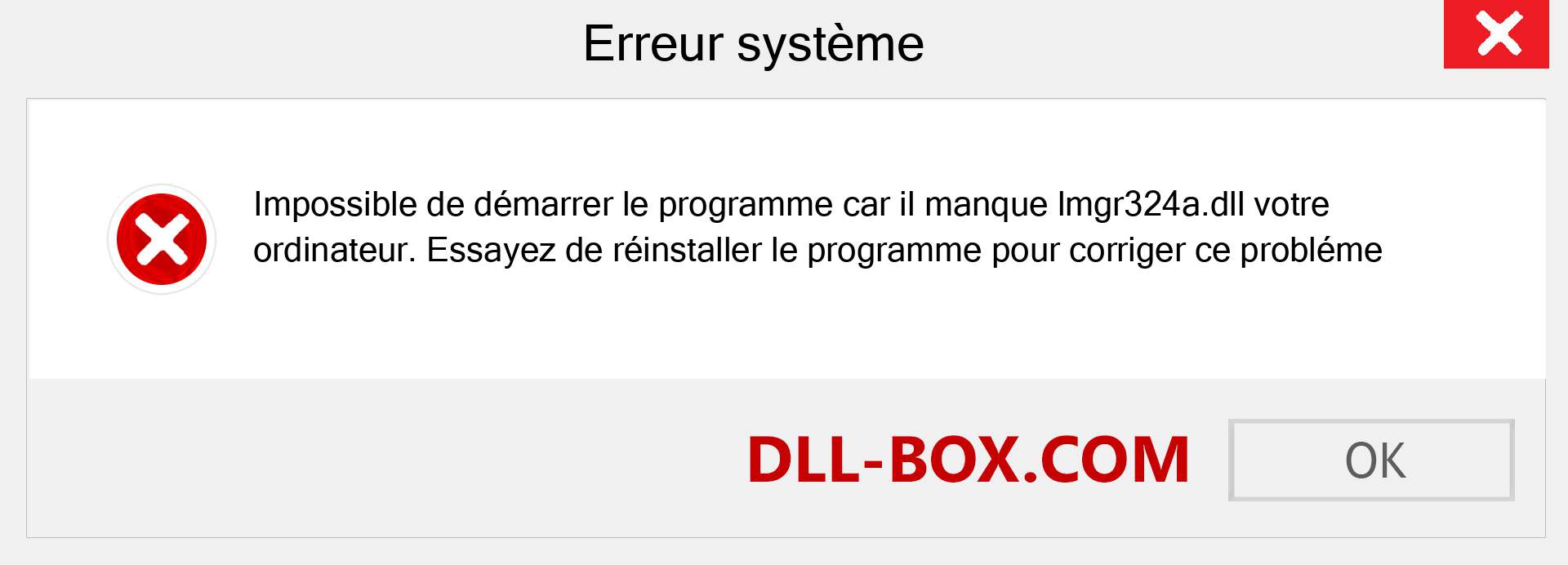 Le fichier lmgr324a.dll est manquant ?. Télécharger pour Windows 7, 8, 10 - Correction de l'erreur manquante lmgr324a dll sur Windows, photos, images